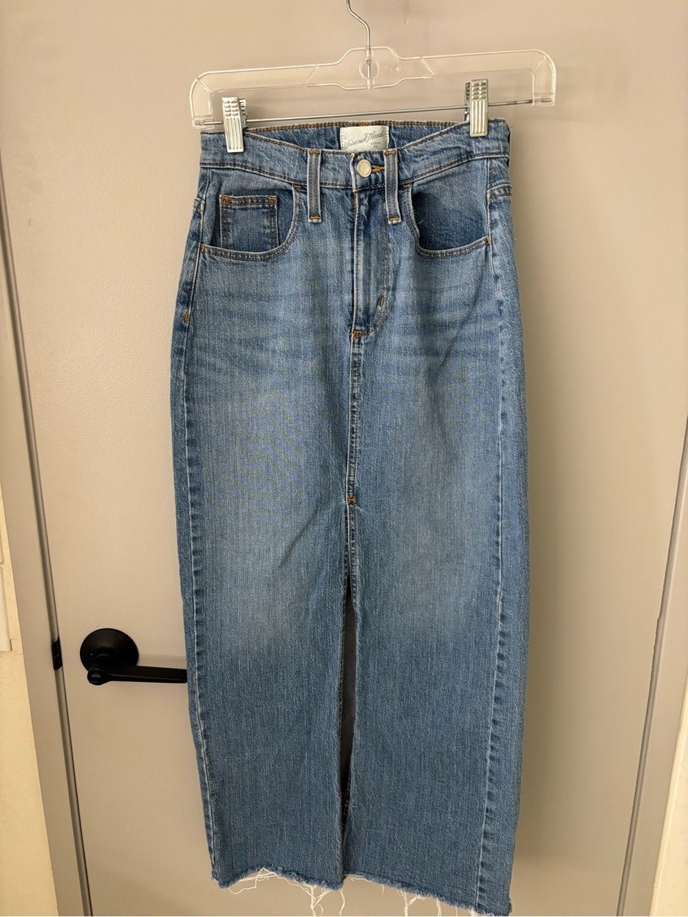 Universal Thread Light Blue Denim Maxi Skirt